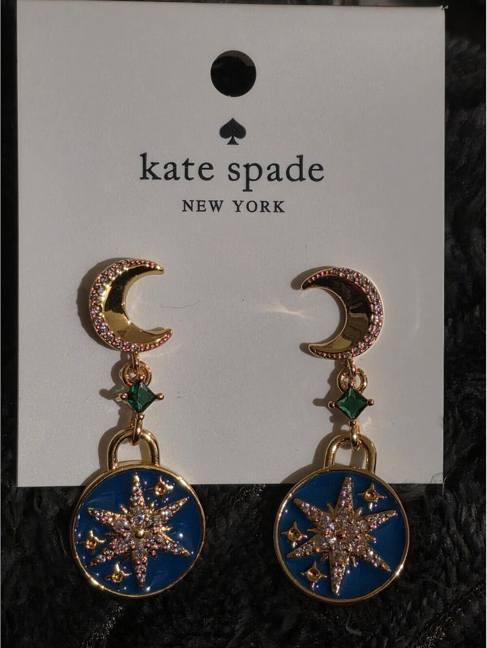 Kate Spade Moon and Stars Drop Earrings - Picture 4 of 7